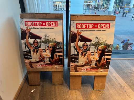 Houten Stoepbord (2x)