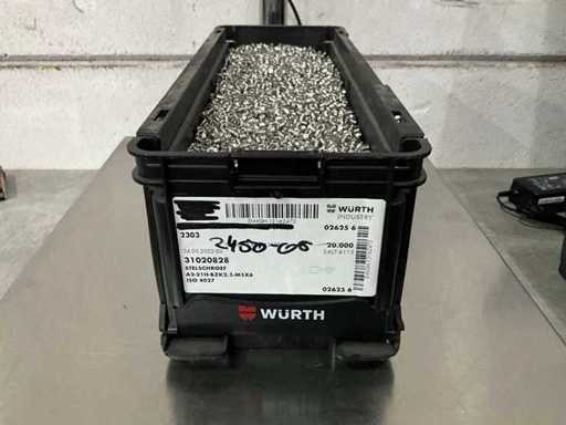 Würth 16.03 kg Stelschroef 2,5-M5x6 in stapelbare bak
