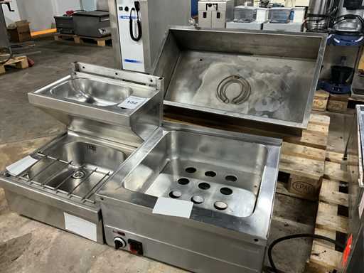 Bain-marie & sink