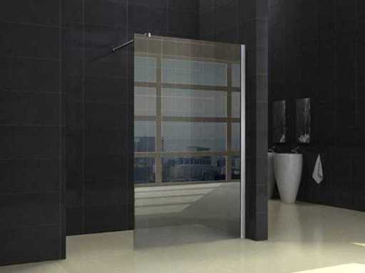 Douche à l’extérieur confortable 1000x2000x10 mm verre transparent nano/chrome