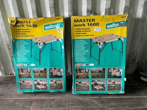 Obra maestra de Wolcraft 1600 Mobile Werbank (2x)
