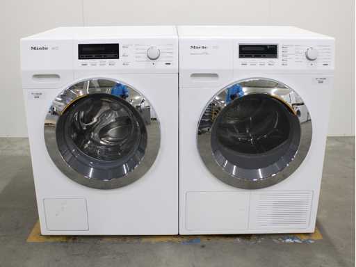Mașină de spălat Miele W1 & Miele T1 SteamFinish & Uscător Eco