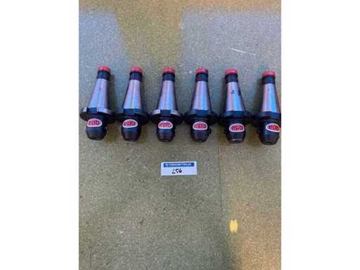 EPD - Set di 6 fermo-morsetto EPB ISO 40 – alesaggio Ø10 mm