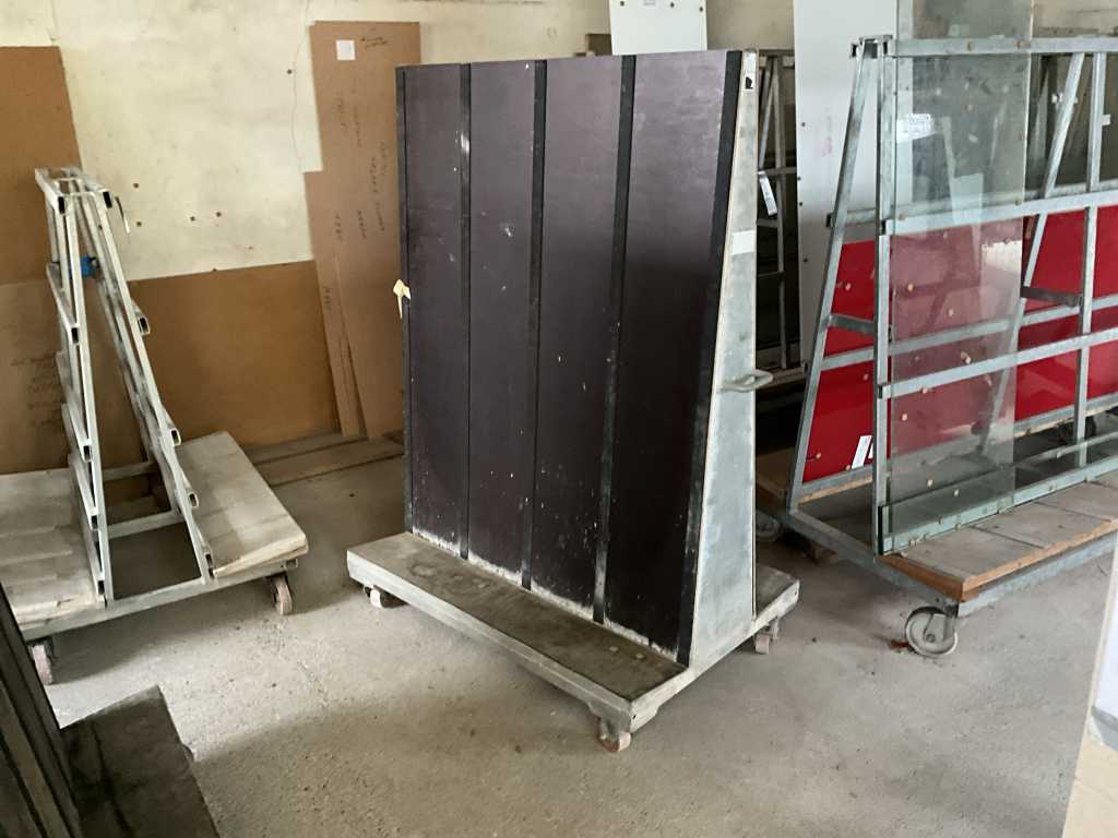 Transport trolley for glass (6x)