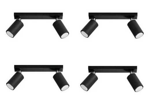 8 x GT Duo GU10 fixture black