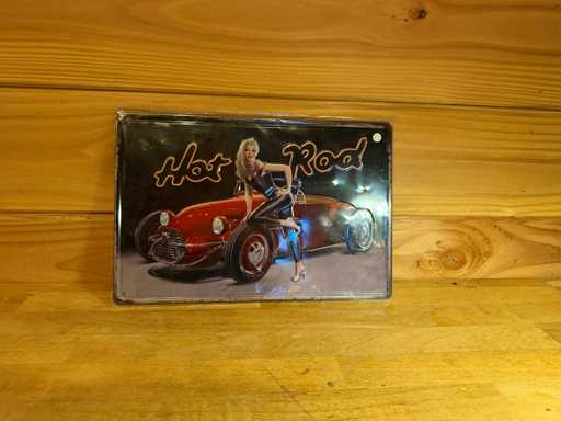 Cartello pubblicitario in metallo