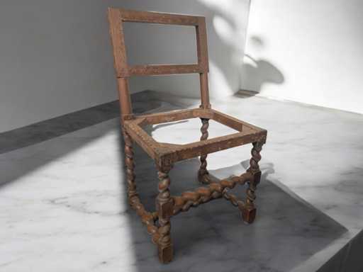 Barok antieke vintage houten stoelen frame (3x)