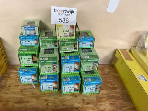 14 dozen hardhoutschroeven