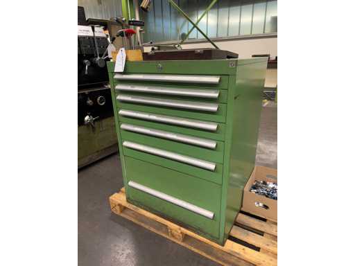   Workshop drawer cabinet with contents