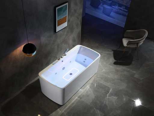 Baignoire de massage autonome Mawialux - blanc brillant