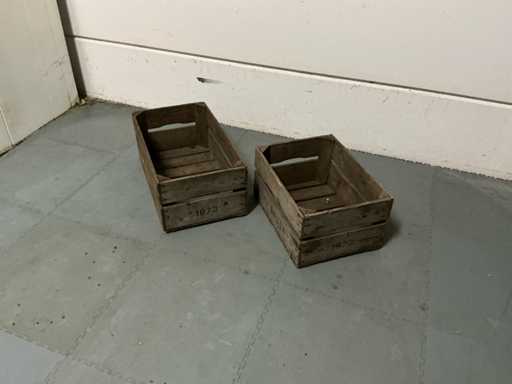 Houten aardappelkisten (17x)