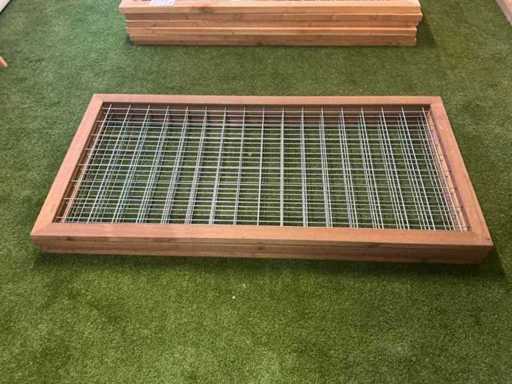 Mesh Panel With Frame Hardwood 180x90 cm (4x)