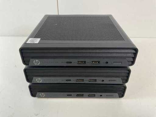 HP EliteDesk 800 G6, Core(TM) i7 generația a 10-a, 16 GB RAM, 512 desktopuri NVMe Mini (3x)