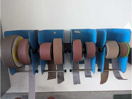 Schleifbänder inkl. Wandhalterung