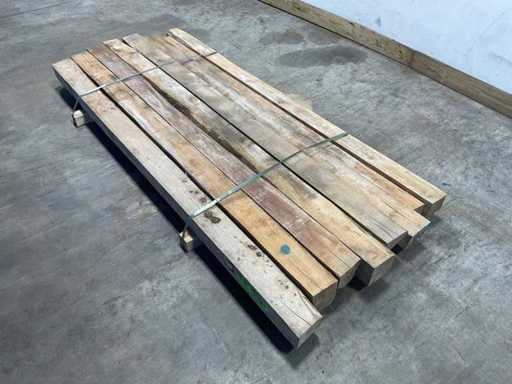 Teak beam 230x8-13 cm (8x)