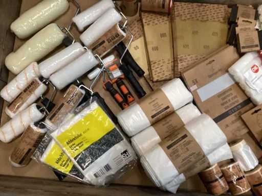 Mix kavel diverse schilder benodigdheden