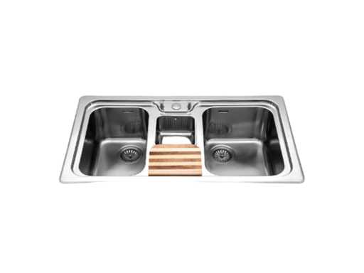Alpex Inox 50/98 2v1b-e Double Sink 900 mm