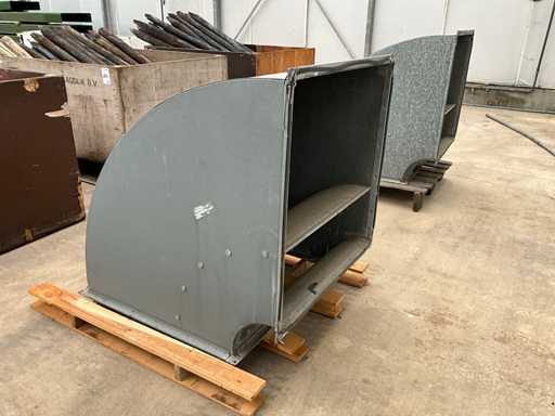 Luchtkanaalbocht 90° (2x)