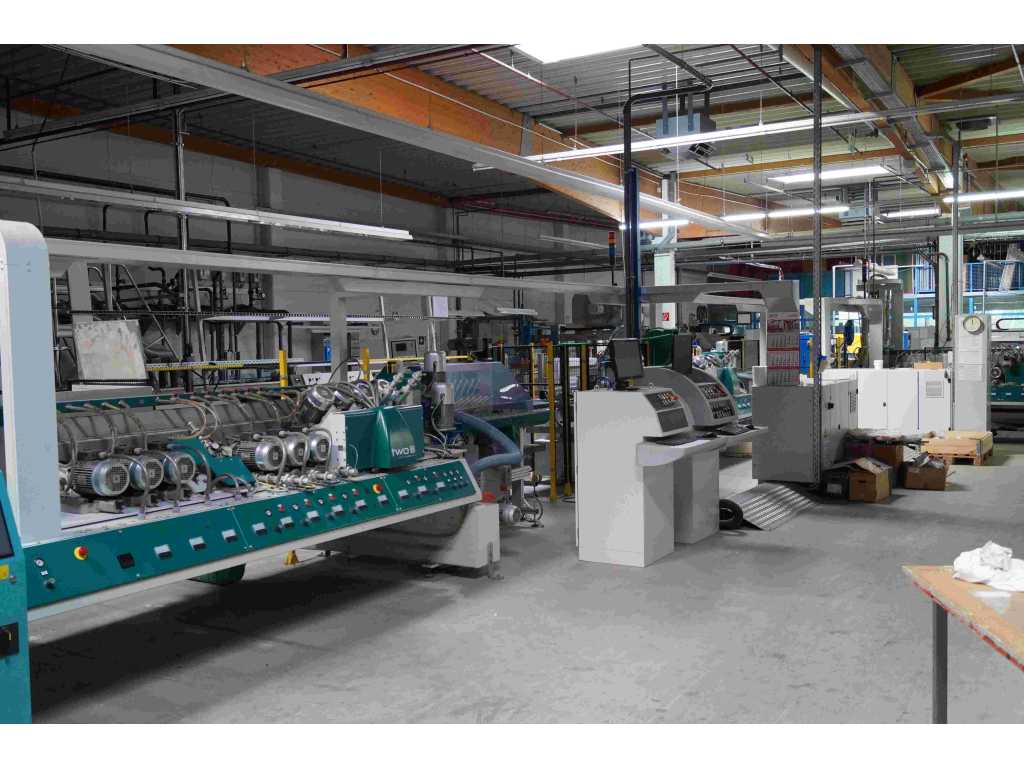 Various machinery for glass processing industry