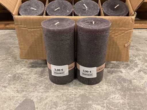 Candele essenziali del lotto nere 7x14 cm (156x)