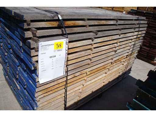 1,22 m³ Lames de chêne 30 mm rustiques