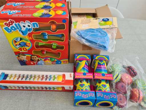 Ballonnen blazen - caleidoscoop - grote ballen - regenstaaf - jojo's