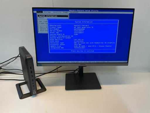 Stazione di lavoro HP Quad Core T620 con monitor