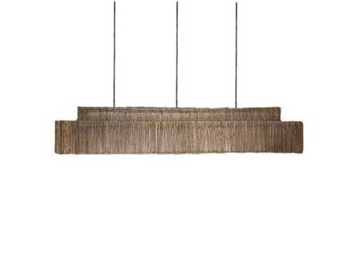 4Shine - Lampe pendante en jute Pacha 120x32 cm. - Lampe suspendue (5x)