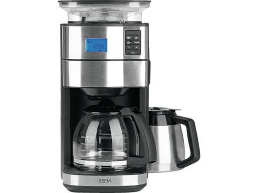 BEEM Fresh-Aroma-Perfect II DUO Coffee Machine, Stainless Steel/Black