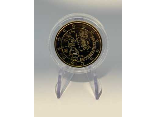 Moneta commemorativa da 2 euro placcata oro Spagna 2013 El Escorial