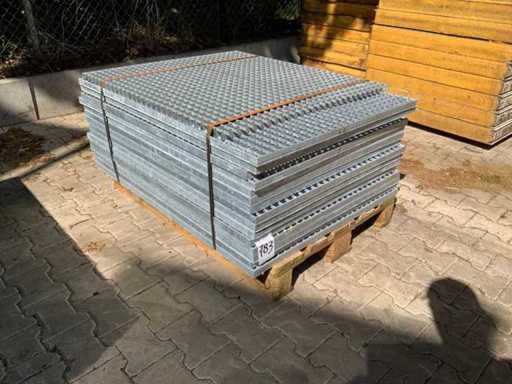 Stalowa mieszanka podłogowa z listwami 1170x880mm (15x)