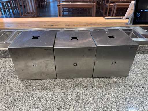 Qbicline - RVS Tafelmodel Poetsrolhouder (3x)