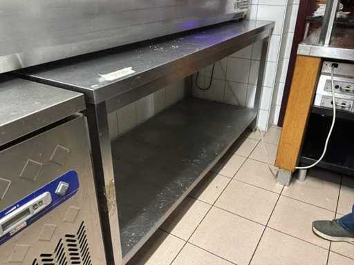 Stainless steel work table