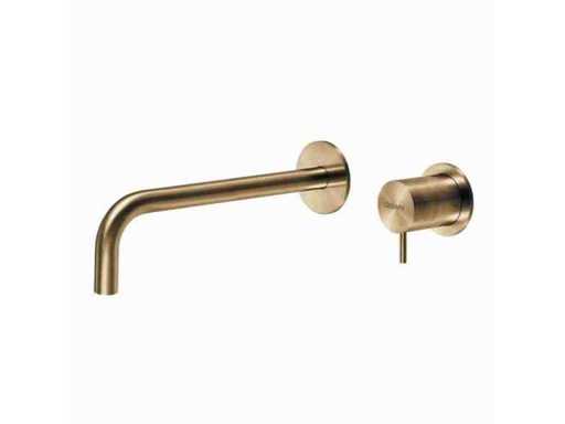 Qisani - Flow - Washbasin faucet outlet construction part - Light gold 21 cm
