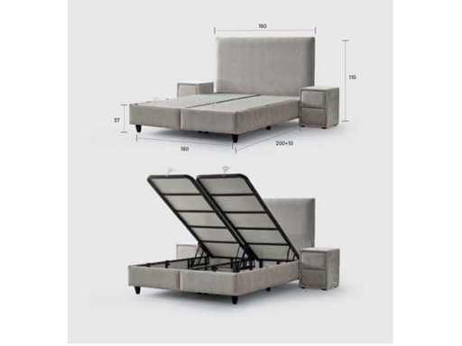 Kapok World - Somoglia con scatola e materasso 30 cm - Letti