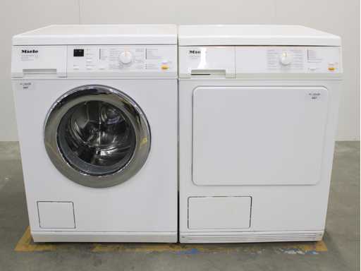 Miele W 3205 SoftCare System Wasmachine & Miele T 8403 C Softcare System Wasdroger