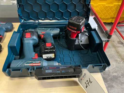 BOSCH Exact 610 Cordless screwdrivers (2x)