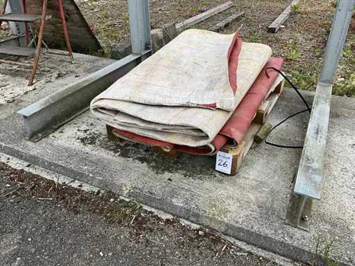 Veel betonbedekkingsmatten