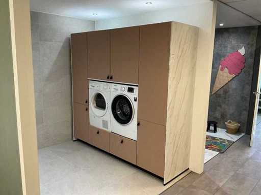 Hailo GWST60 Waskast met wasmachine en droger