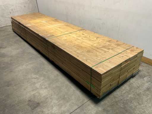 Trave in abete piallato - 480x23,5x3,8 cm (20x)