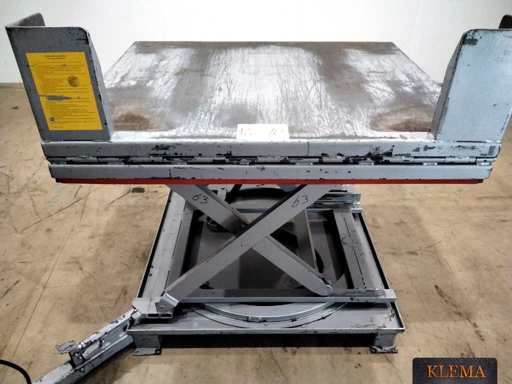 Flexlift Flounder - FCE1000 - hydraulic lift table / scissor lift table with tilt function / 180° rotatable - 2004