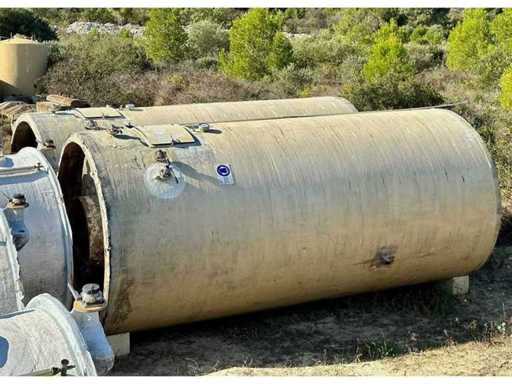   Cuve fibre de verre isolée sur jupe de stockage liquide 250HL Vendue à l’unité