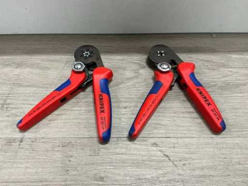 Szczypce Knipex do zaciskania tulejek (2x)