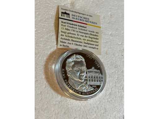 Sonder Gedenkprägung zu den Deutschen 10 Euro Münzen • Karl Friedrich Schinkel