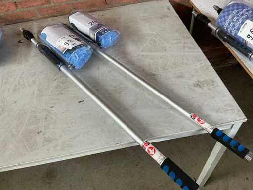 Spazzola da lavaggio TalenTools 117/200cm con manico telescopico (2x)