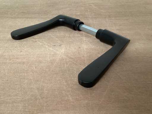 Starx "Butterfly" Türgriff-Set aus Aluminium, matt schwarz (60x)