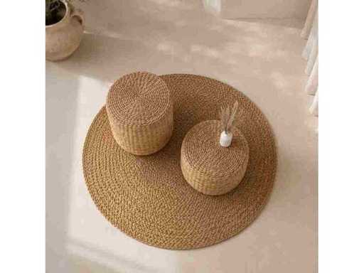 4shine - Waterhyacint vloerkleed D150 cm. – Rond vloerkleed – 4shine - Carpet (5x)