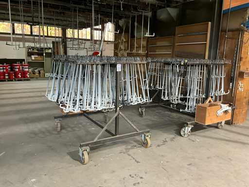 Carros tubulares de acero (2x)