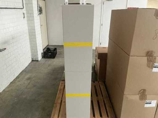 Armoire de salle de bain Kame Gris cachemire haute 160 cm