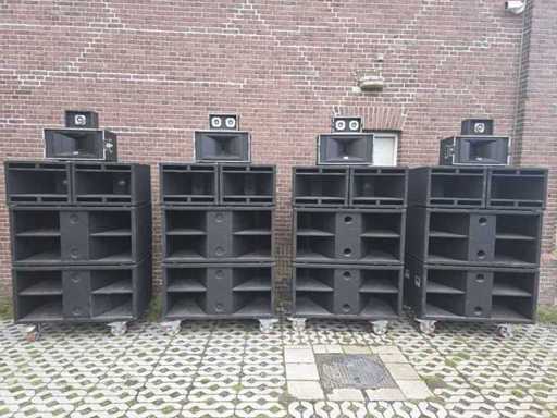 Compleet uitgebreide audio installatie met toebehoren